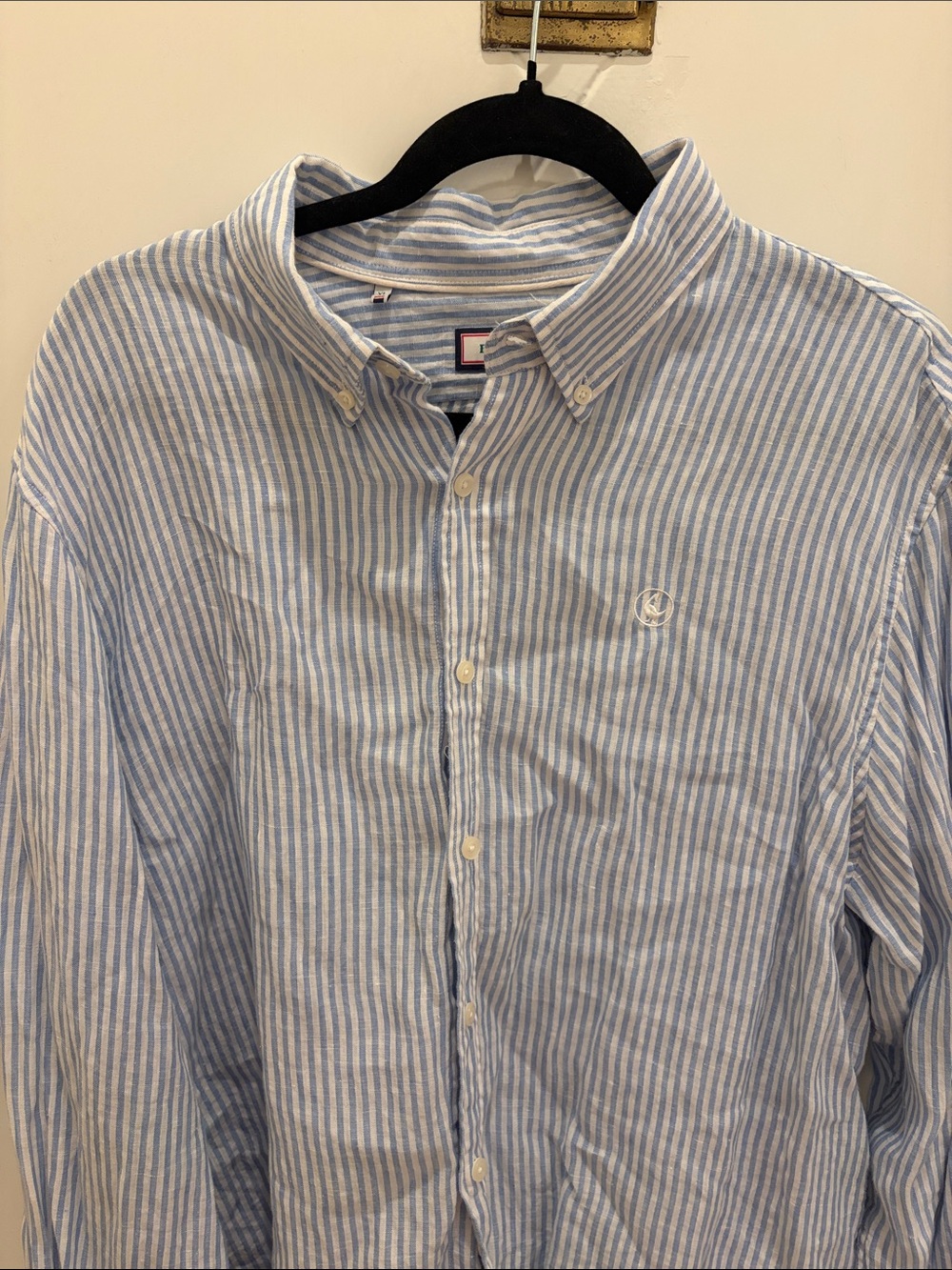 Men’s el ganso striped long sleeve button down